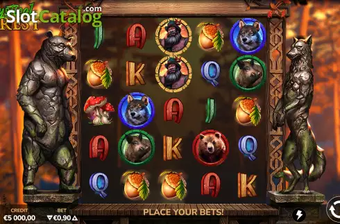 Game Screen. Mystical Forest slot