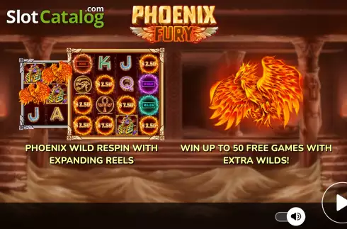 画面2. Phoenix Fury カジノスロット