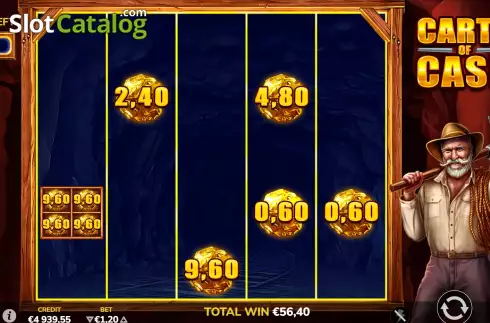 Hold and Win Bonus Gameplay Screen 4. Carts of Cash slot