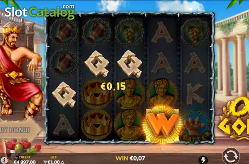 Win Screen. Alpha Gold slot