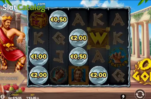 Bonus Game Win Screen. Alpha Gold slot