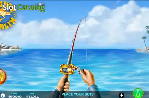 Game Screen. Mighty Marlin slot