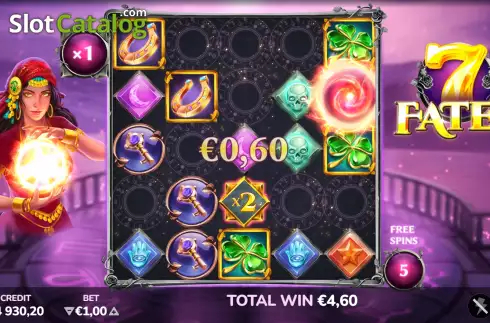Free Spins screen 3. 7 Fates slot