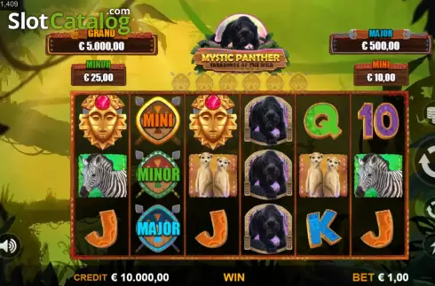 Schermo3. Mystic Panther Treasures of the Wild slot