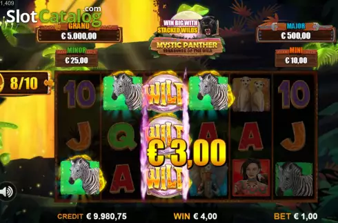 Schermo8. Mystic Panther Treasures of the Wild slot
