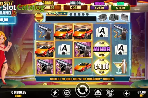 Game Screen. Mr and Mrs Spy slot