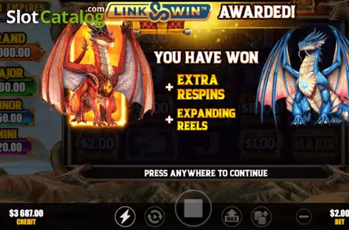 Schermo6. Dragon Empires Golden Age slot