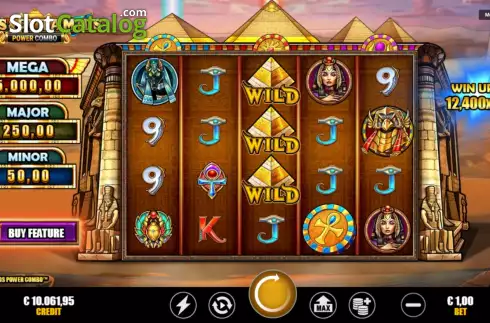 Game Screen. Gods & Pyramids Power Combo slot