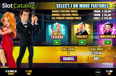 Buy Feature Screen. SPIES – Operation Fortune Power Combo slot