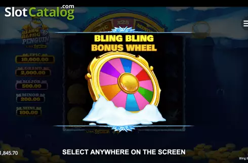 Bonus Wheel 1. Bling Bling Penguin slot