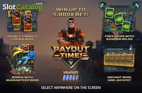 Start Screen. Payout Time! slot