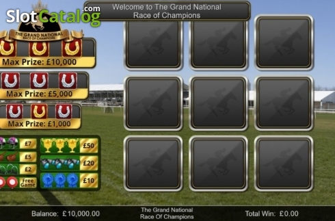 Bildschirm2. Race of Champions Scratch slot