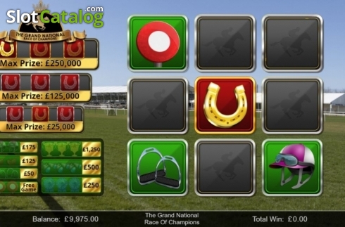 Bildschirm3. Race of Champions Scratch slot