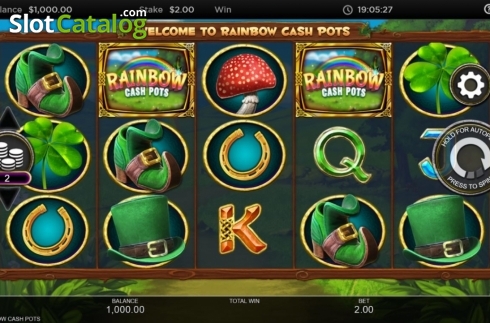 Reel Screen. Rainbow Cash Pots slot