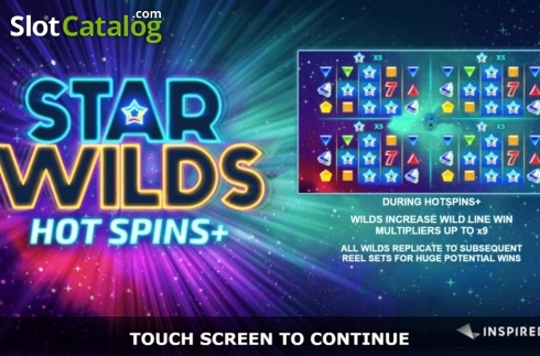 画面2. Star Wilds Hot Spins (スター・ワイルズ・ホット・スピンズ) カジノスロット