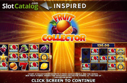 Start Screen. Fruit Collector (Inspired Gaming) slot