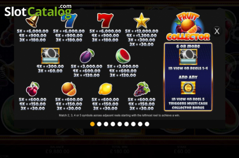 Bildschirm7. Fruit Collector (Inspired Gaming) slot