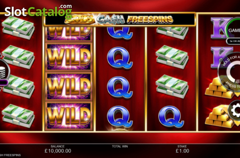 Reel Screen. Gold Cash Free Spins slot