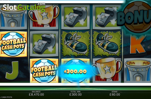 Win Screen 4. Football Cash Pots slot