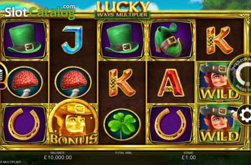 画面2. Lucky Ways Multiplier (ラッキー・ウェイズ・マルチプライヤー) カジノスロット