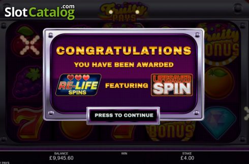 Free Spins 1. Fruity Pays slot
