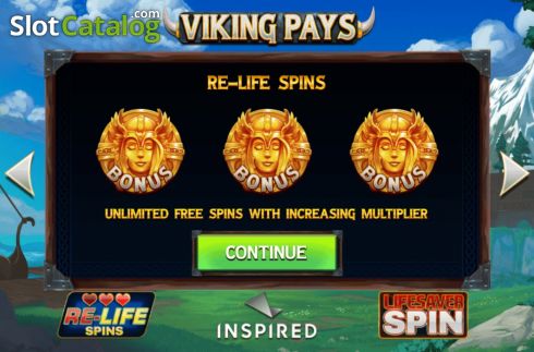 Start Screen. Viking Pays slot