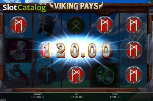 画面5. Viking Pays カジノスロット