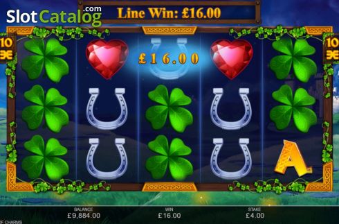 Win Screen. King of Charms slot