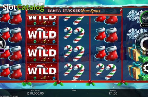 Bildschirm3. Santa Stacked Free Spins slot