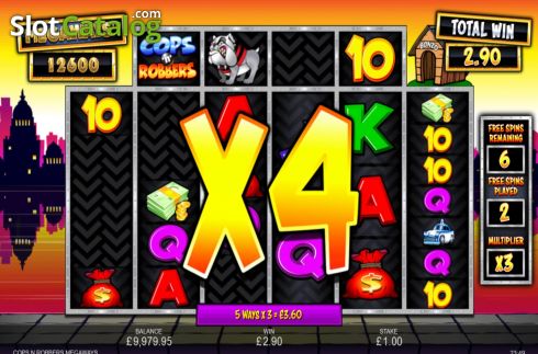 Free Spins 5. Cops and Robbers Megaways slot