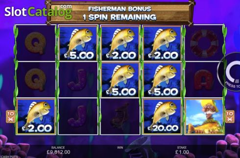 Schermo8. Fishing Cash Pots slot