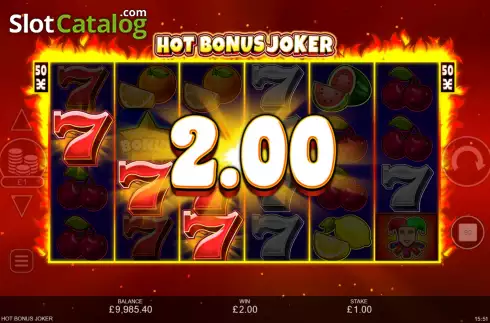 Win Screen 2. Hot Bonus Joker slot
