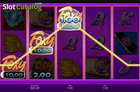 Win screen 2. Foxy Cashpots slot
