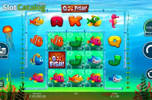 Reels Screen. Go Fish! slot