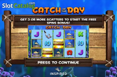 Bildschirm2. Catch Of The Day slot