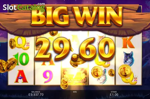 Big Win Screen. Grizzly slot