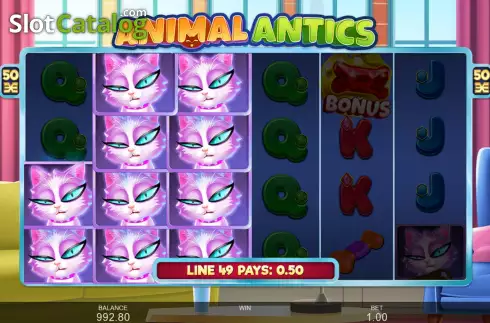 Skärmdump3. Animal Antics slot