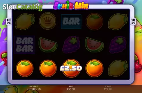 Win Screen 4. Fruit Mix slot