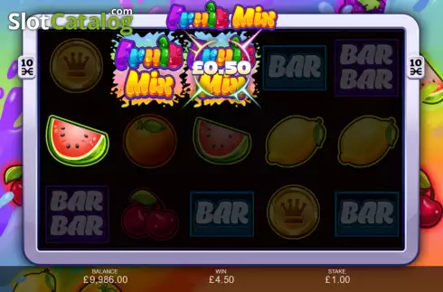 Win Screen 5. Fruit Mix slot