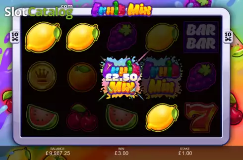 Win Screen 6. Fruit Mix slot