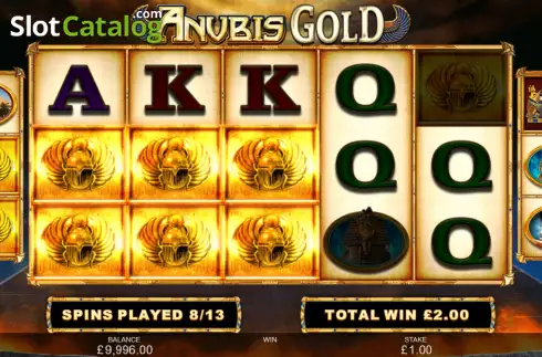 Free Spins Gameplay Screen 2. Anubis Gold slot