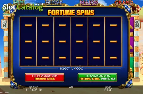 Ecran7. Scarab Fortunes Win and Spin slot
