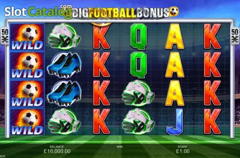 Game Screen. Big Football Bonus slot