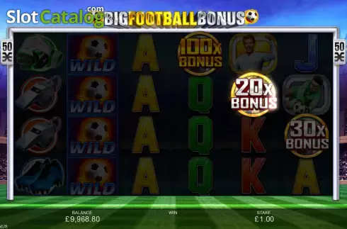 Bildschirm9. Big Football Bonus slot