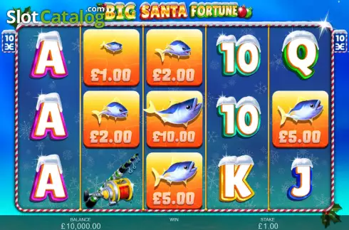 Game Screen. Big Santa Fortune slot