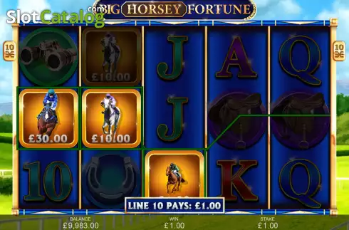 Win Screen. Big Horsey Fortune slot