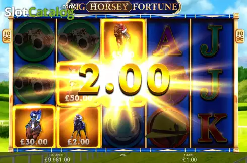Pantalla5. Big Horsey Fortune Tragamonedas 