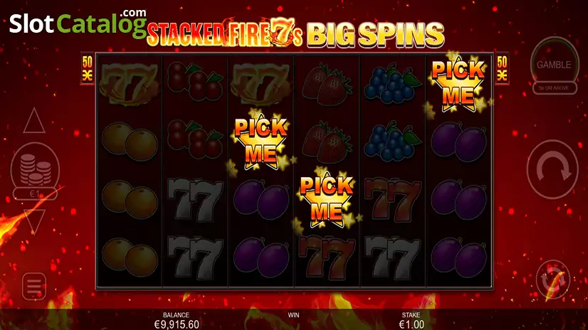 Stacked Fire 7s Big Spins Bonus Game