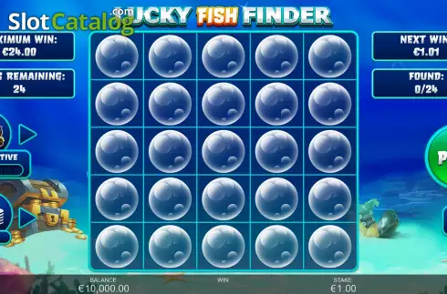 Game Screen. Lucky Fish Finder slot