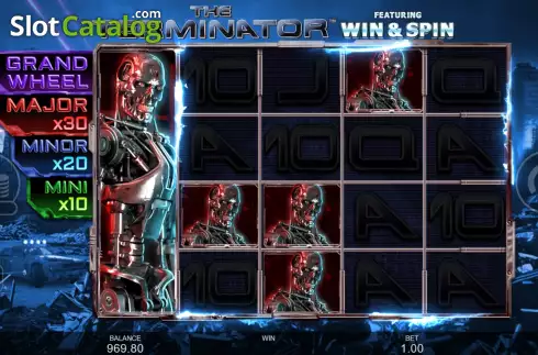 Schermo8. The Terminator Win and Spin slot